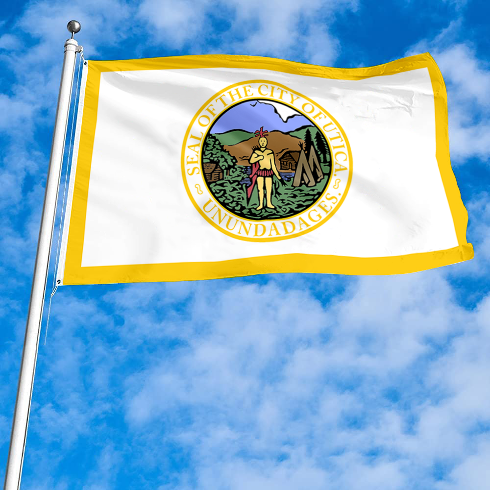 Fyon Utica, New York flag banner