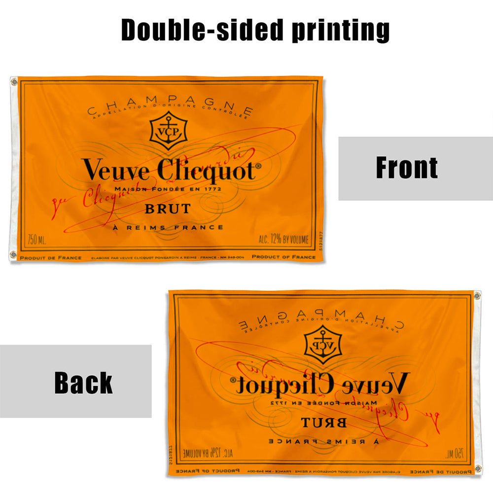 Fyon Veuve Clicquot Champagne Flag Reims France Bar Flag Banner