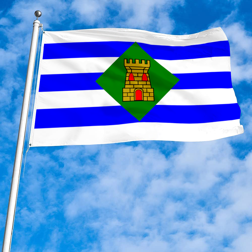 Fyon Vieques, Puerto Rico flag banner
