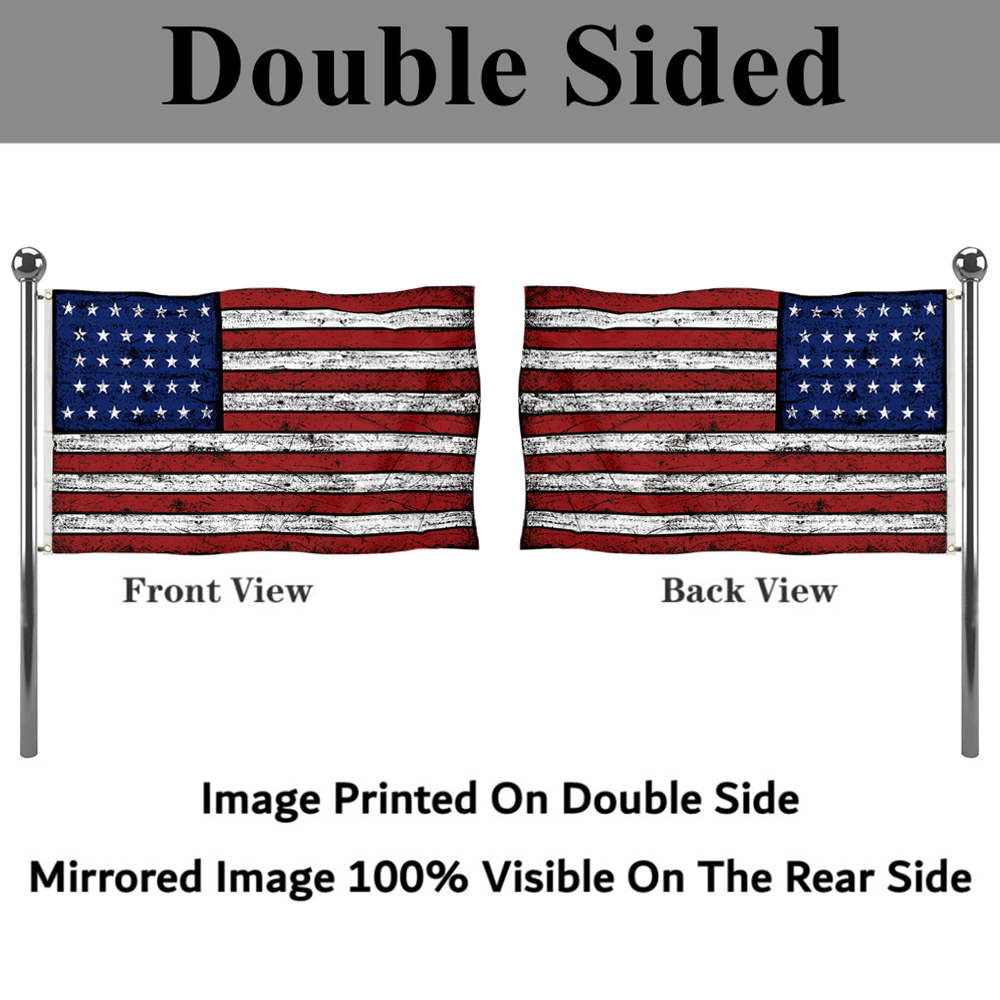 Fyon Vintage 1858–1859 the United States flag Banner
