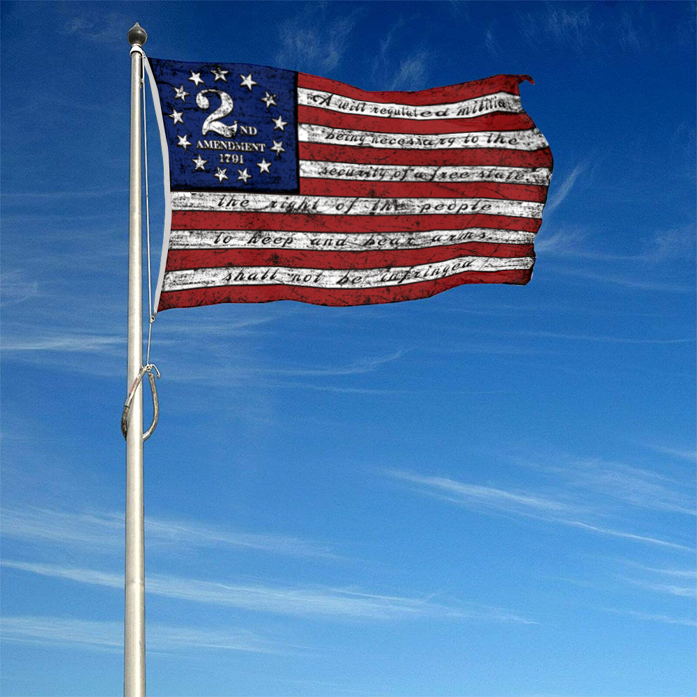 Fyon Vintage 2nd Second Amendment 1791 American Flag Banner