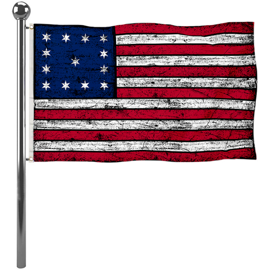 Fyon Vintage John Trumbull's Depiction the USA United States flag  Banner