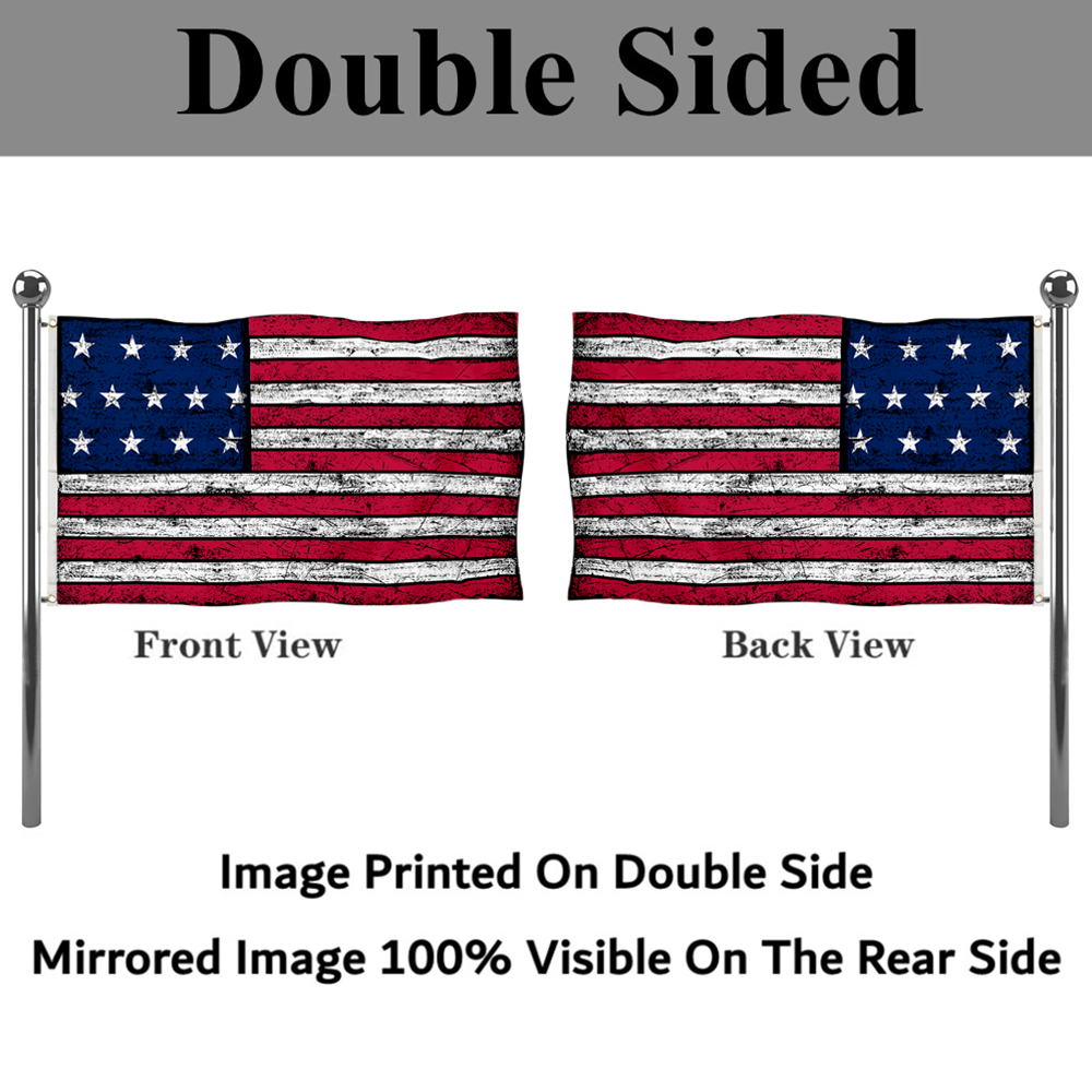 Fyon Vintage the United States 13 star flag Banner