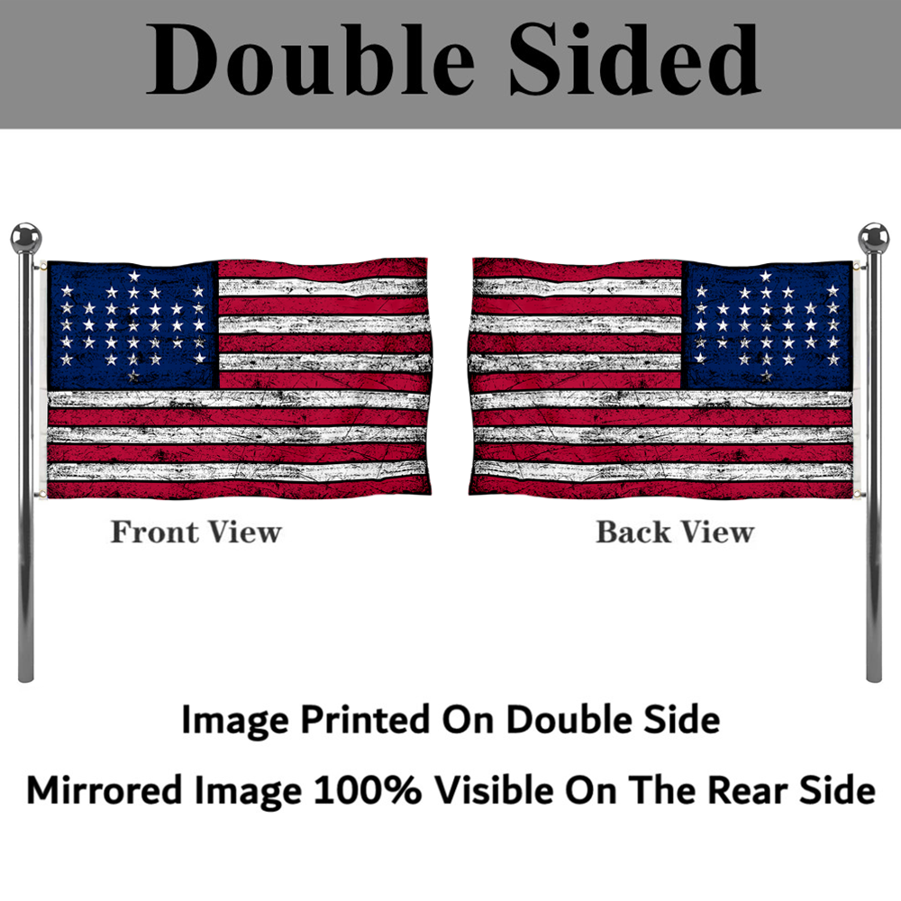 Fyon Vintage the United States 33 Star Flag Banner