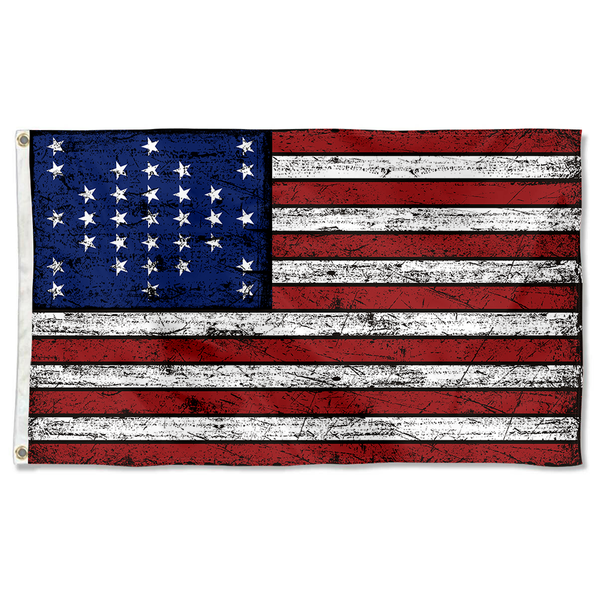 Fyon Vintage the United States US 33 Star Fort Sumter Flag Banner