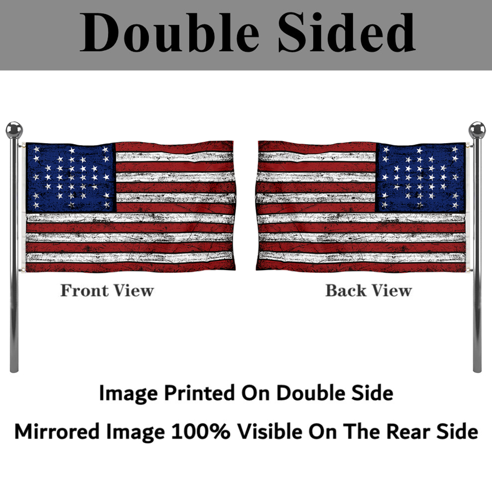 Fyon Vintage the United States US 33 Star Fort Sumter Flag Banner
