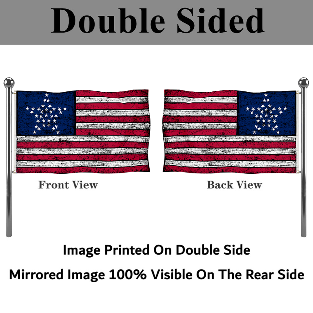 Fyon Vintage the United States US 33 Star GreatStar Flag Banner