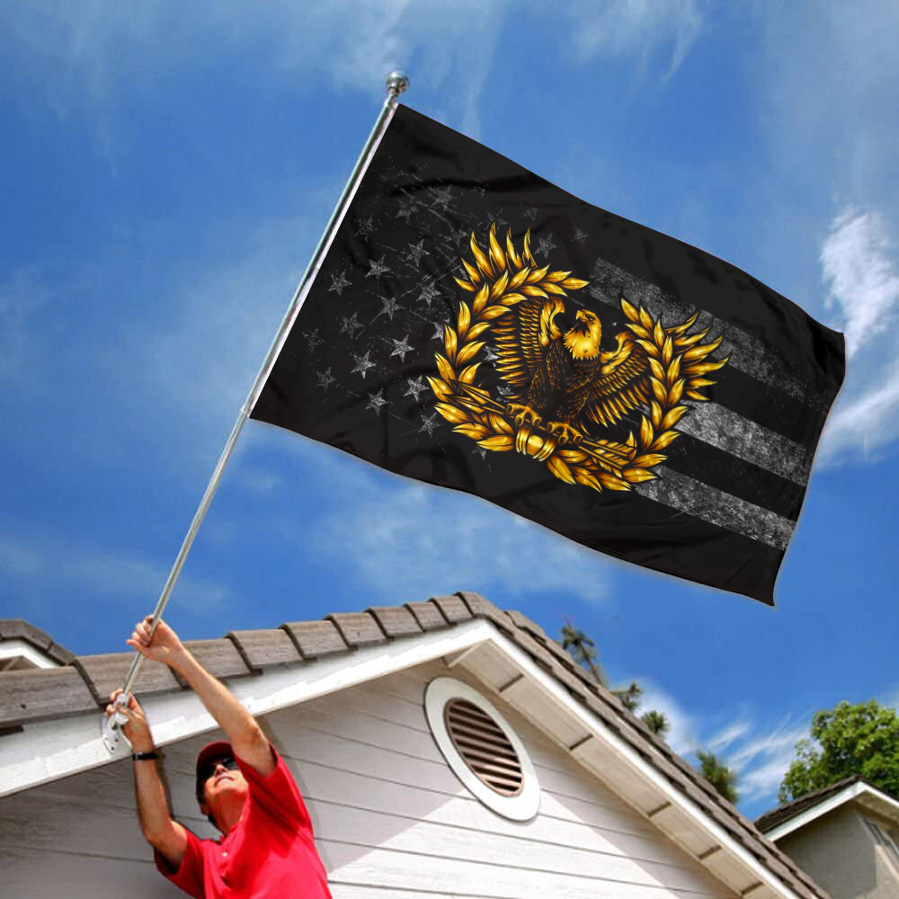 Fyon Warrant Officer Rising Eagle Flag Indoor and outdoor banner 2240821