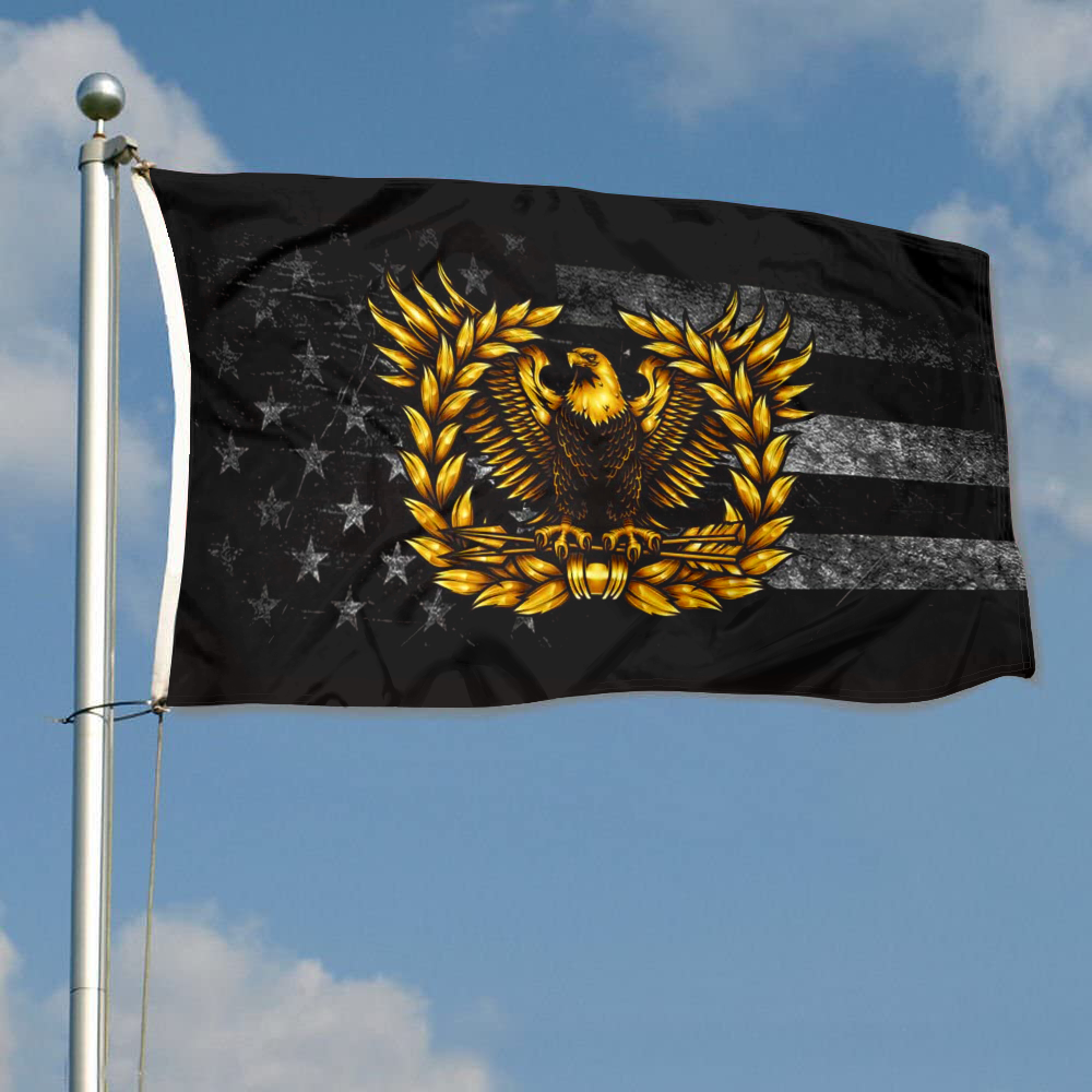 Fyon Warrant Officer Rising Eagle Flag Indoor and outdoor banner 2240821
