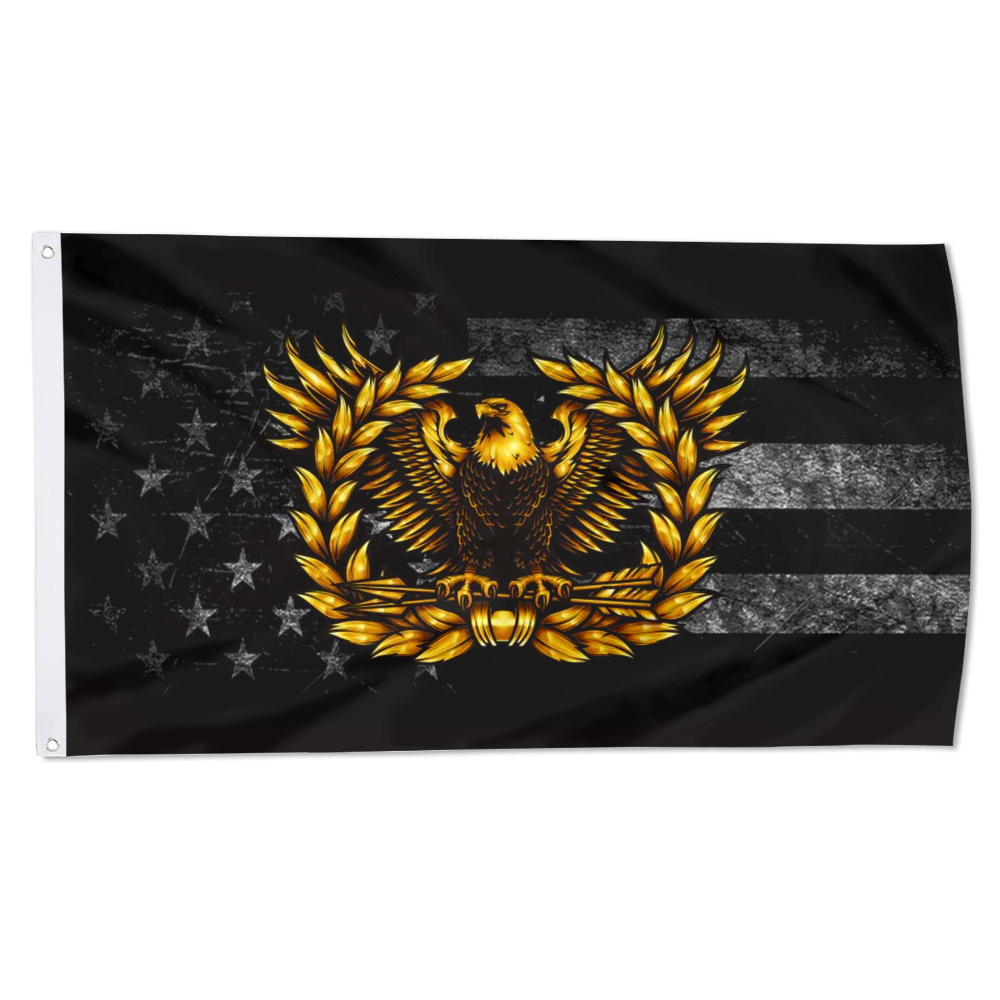Fyon Warrant Officer Rising Eagle Flag Indoor and outdoor banner 2240821