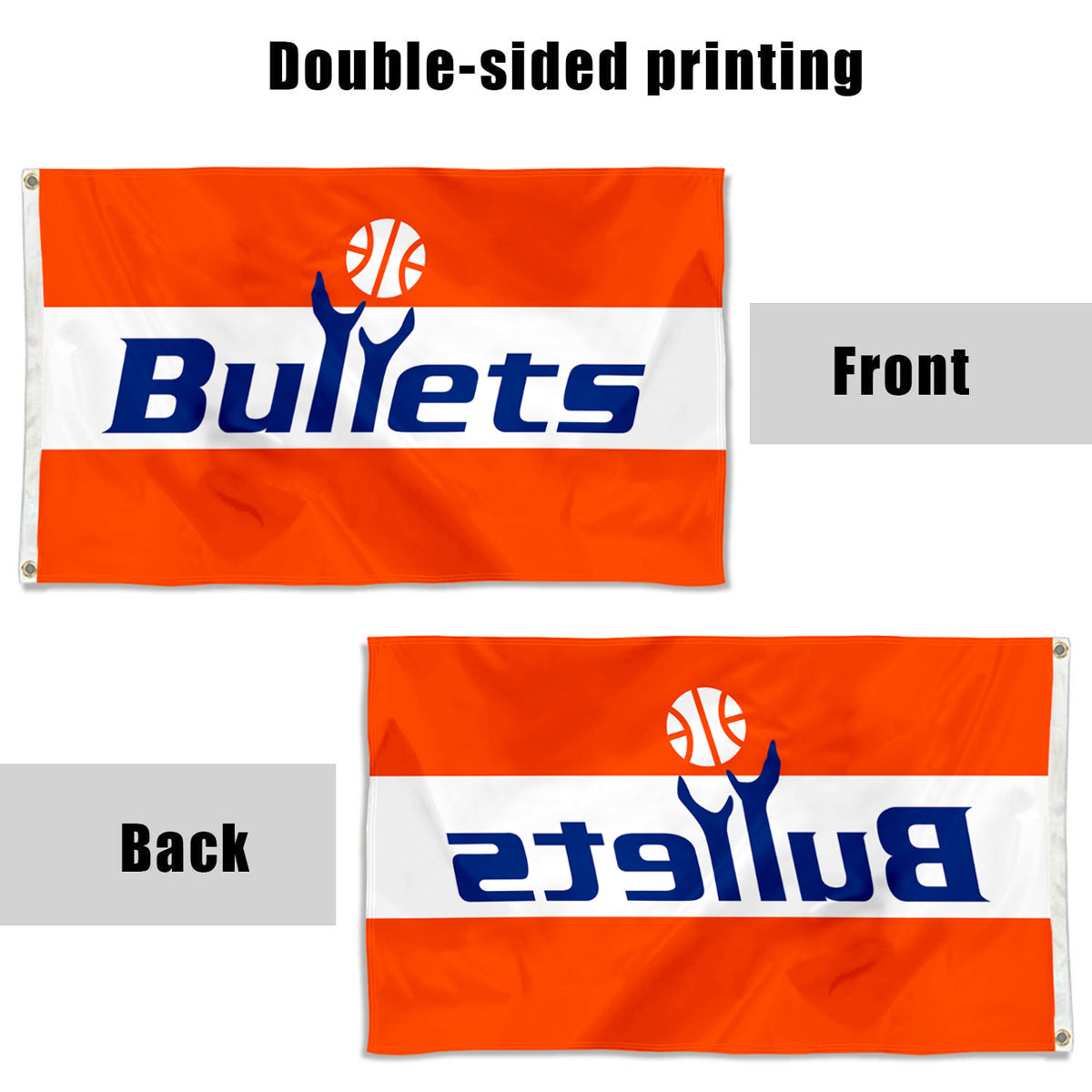 Fyon Washington Bullets flag Indoor and outdoor banner
