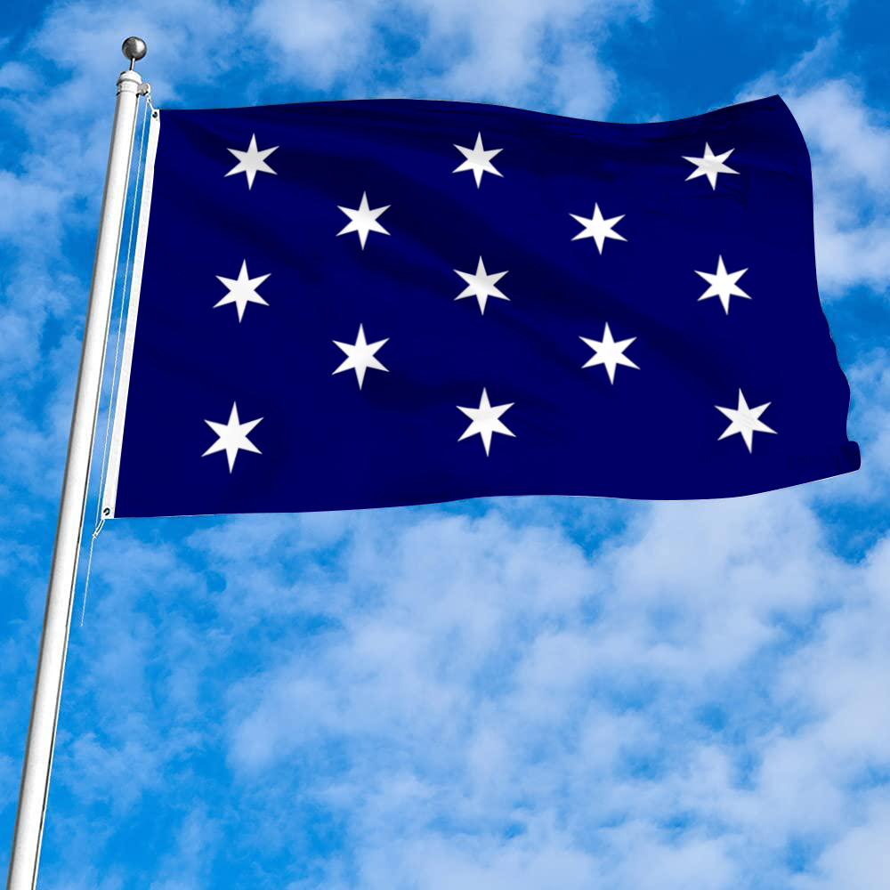 Fyon Washington, New York flag banner