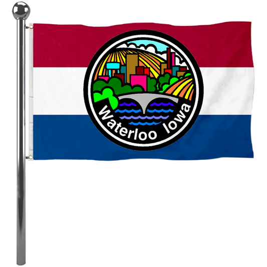 Fyon Waterloo, Iowa flag Banner
