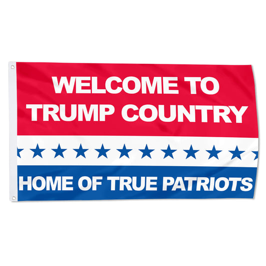 Fyon Welcome Trump Country Republican Flag Banner