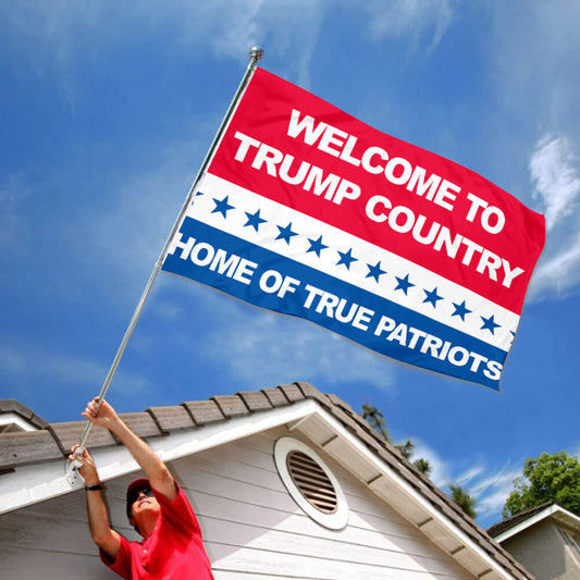 Fyon Welcome Trump Country Republican Flag Banner