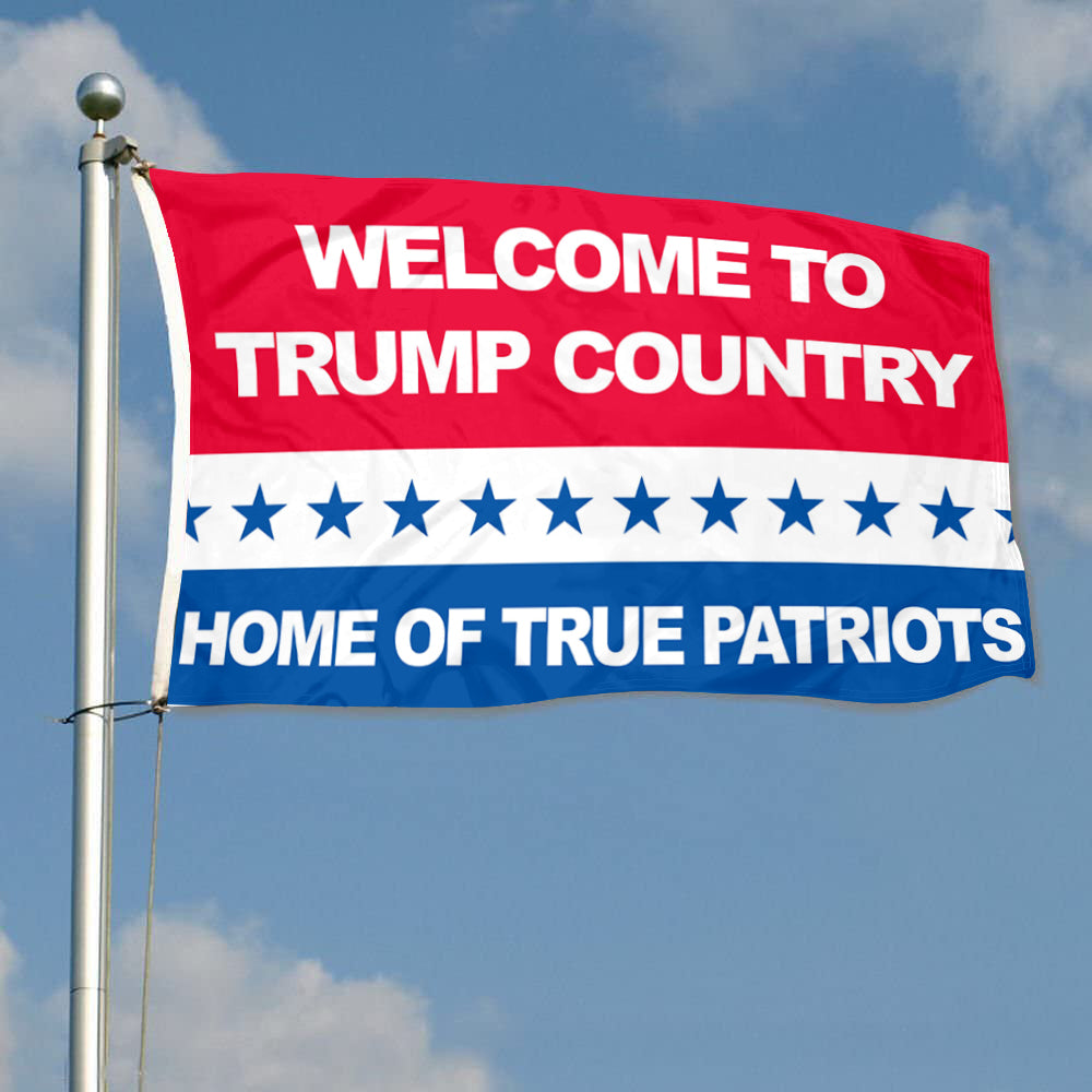 Fyon Welcome Trump Country Republican Flag Banner