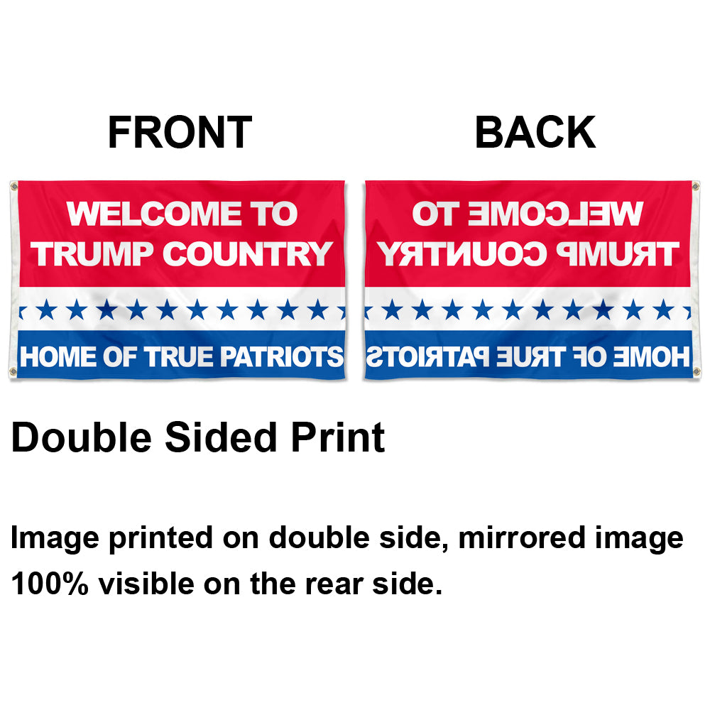 Fyon Welcome Trump Country Republican Flag Banner