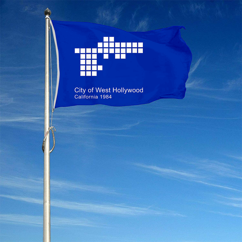 Fyon West Hollywood, California Flag(1986–2014) Flag Banner