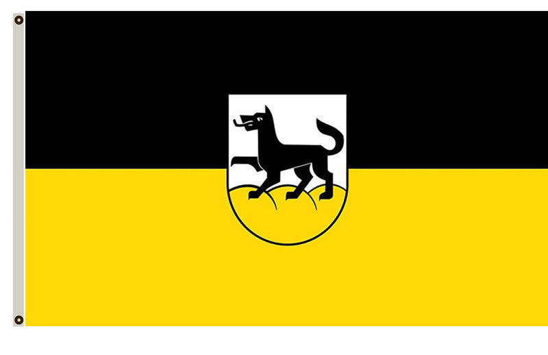Wolfegg (Württembergisches Allgäu Oberschwaben) landscape flag Indoor and outdoor banner