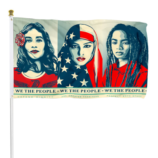Fyon Women's March Flag Banner