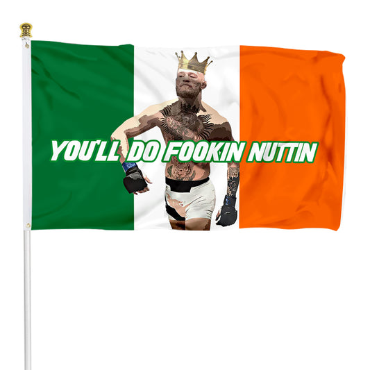 Fyon YOU'LL DO FOOKIN NUTTIN Flag Banner
