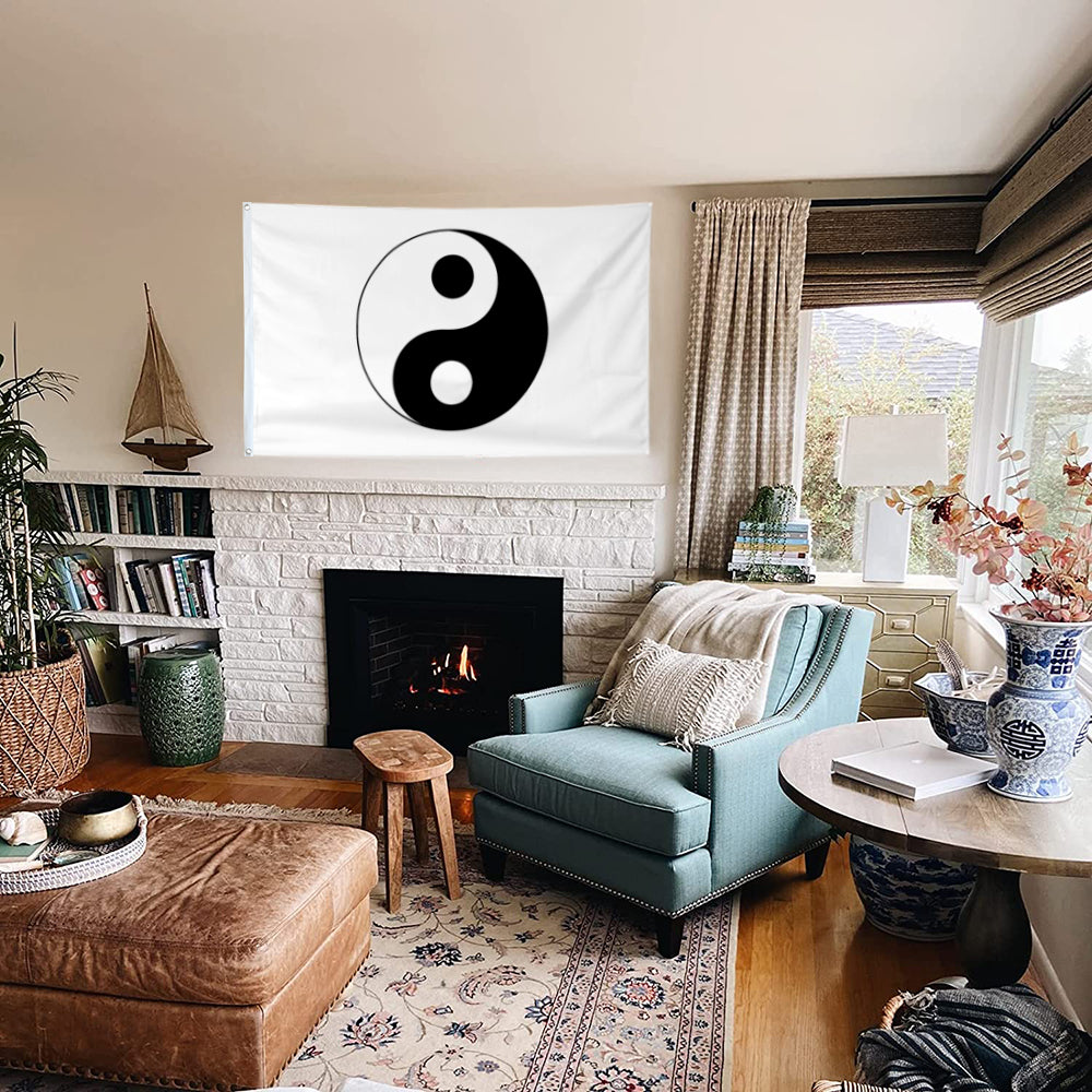 Fyon Ying Yang Flag Banner Indoor and Outdoor Banner