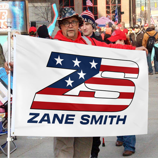 Fyon Zane Smith Racing Car Flag Indoor and Outdoor Banner