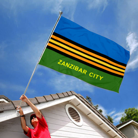 Fyon Zanzibar City, Zanzibar, Tanzania Flag Indoor and outdoor banner