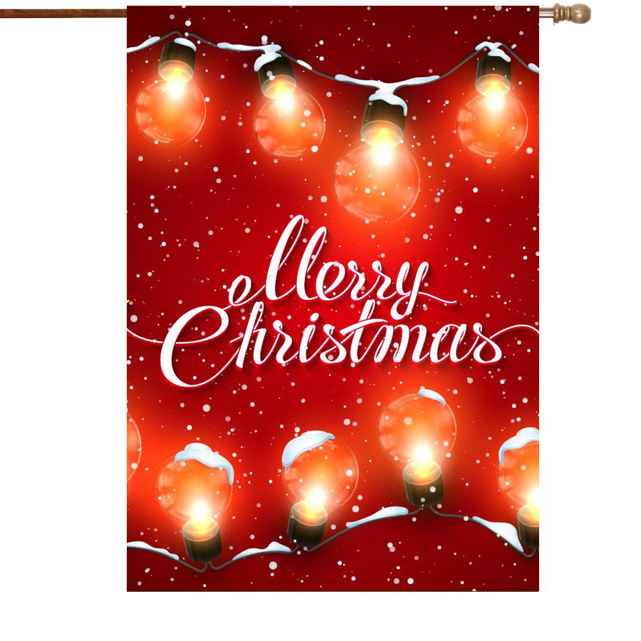 Fyon Merry Christmas Santa Claus Decorative Double Sided Vertical House Garden Flag 28x40inch --GF101804