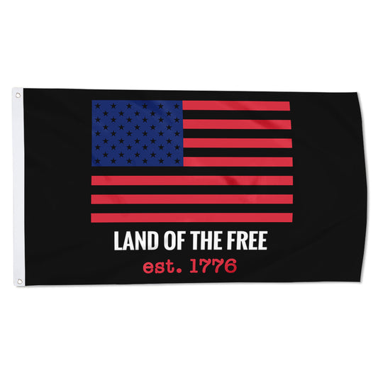 Fyon  Land of The Free American Flag Banner