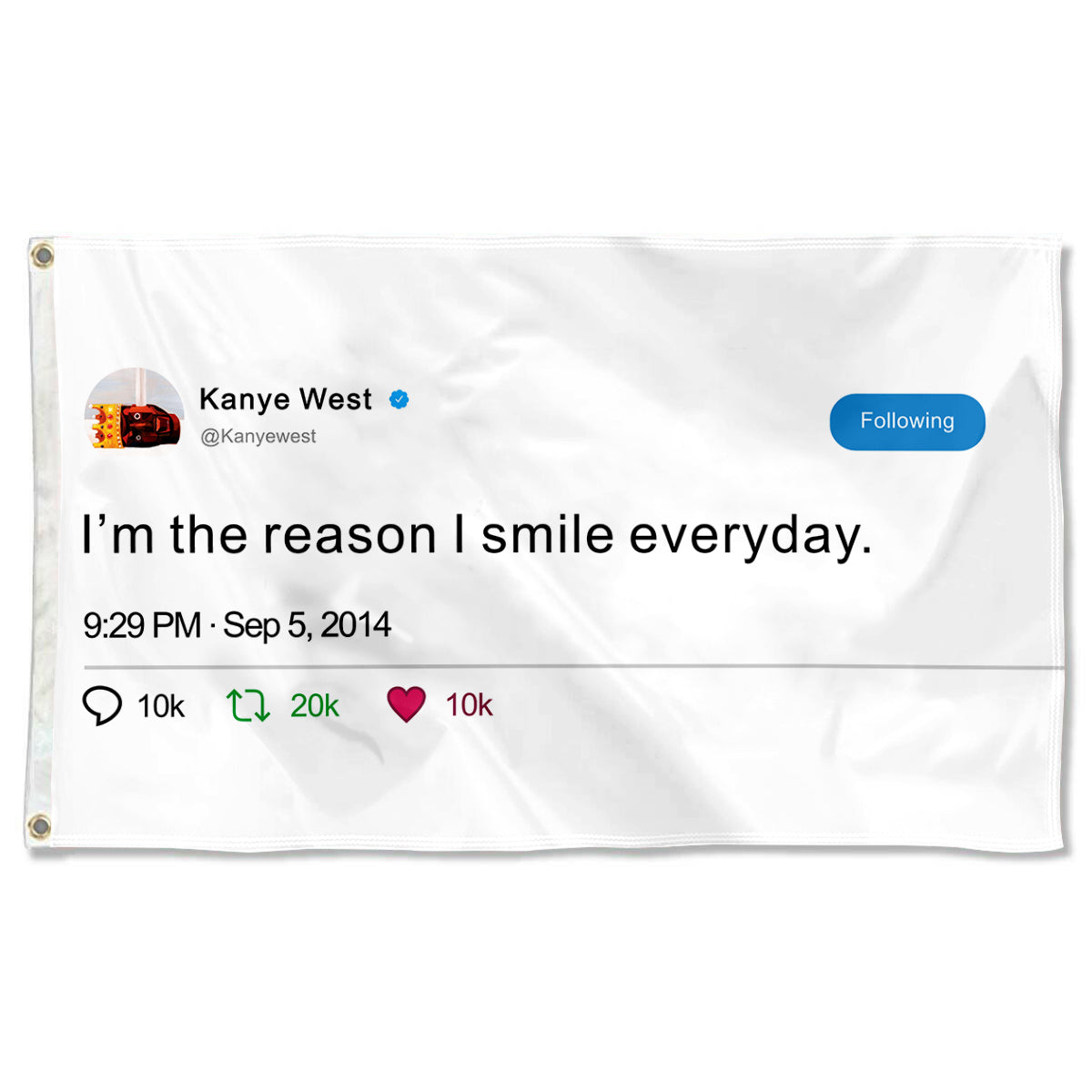 Fyon kanye west flag Indoor and outdoor banner