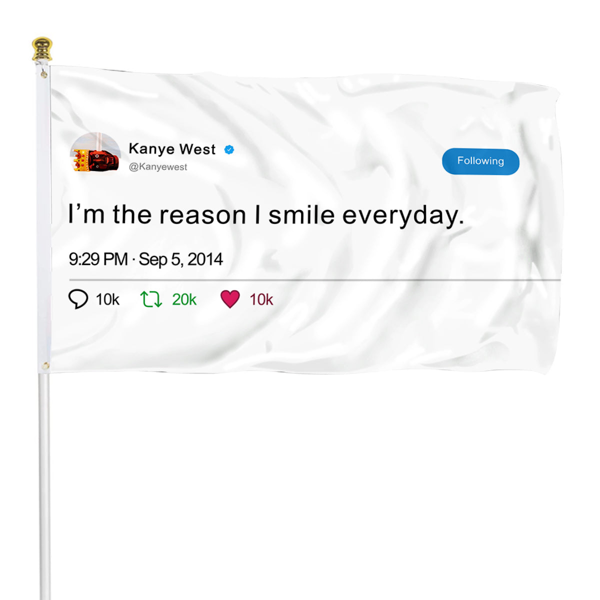 Fyon kanye west flag Indoor and outdoor banner