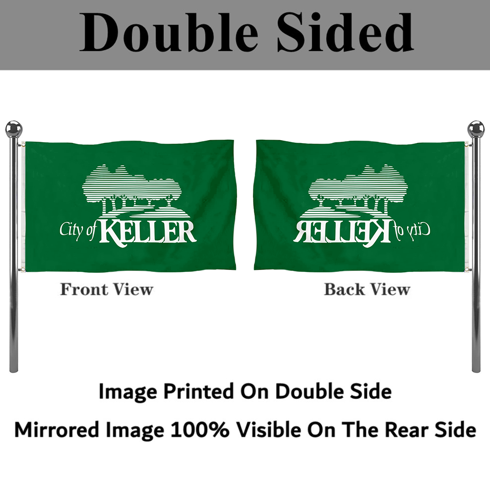 Fyon keller, Texas flag green banner