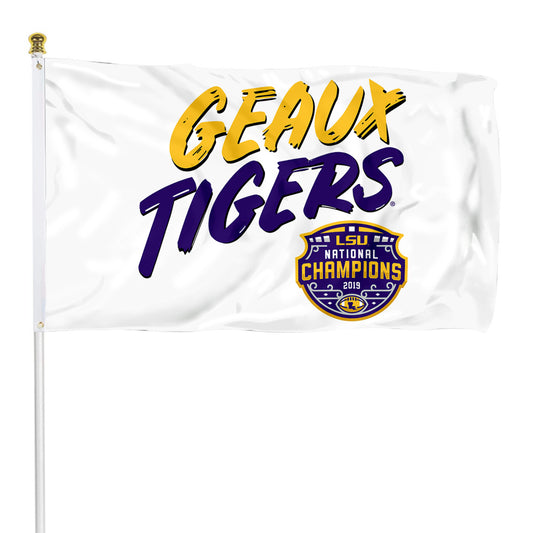 Fyon lsu tigers national champions flag Indoor and outdoor banner