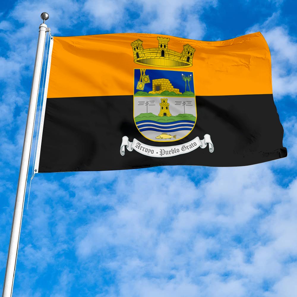 Fyon official of Arroyo, Puerto Rico flag banner