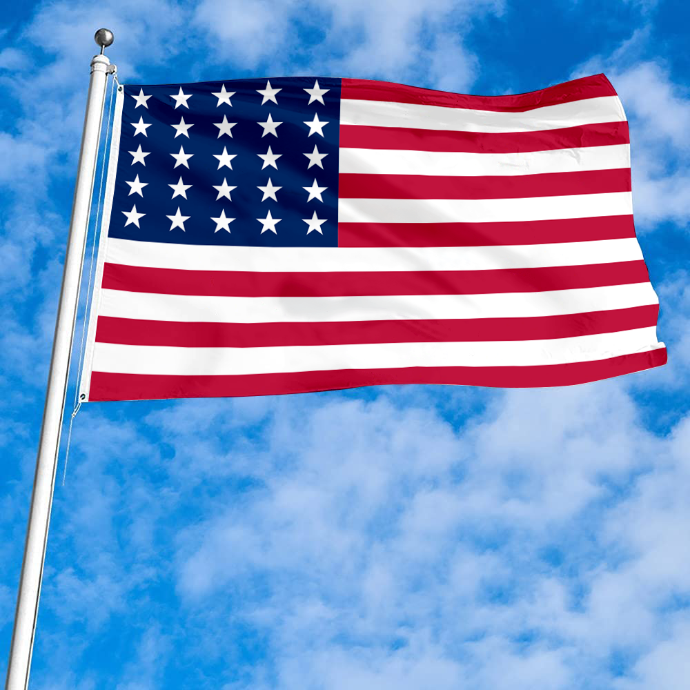 Fyon the United States flag 25 star linear pattern flag Banner
