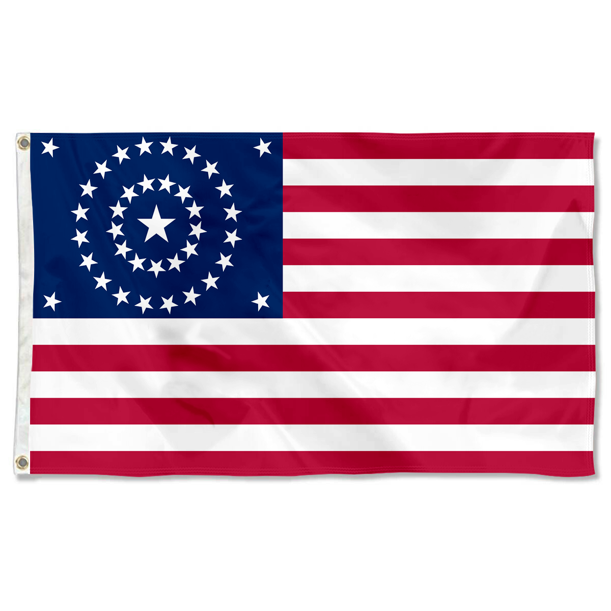 Fyon  the United States flag US 38 Star Flag concentric circles flag  Banner