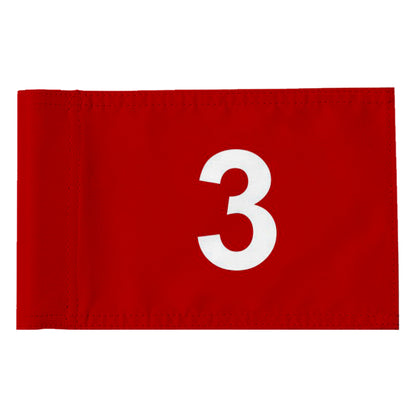 Fyon 3PC Standard Golf Flag Double Side Number Golf Pin Flag Banner