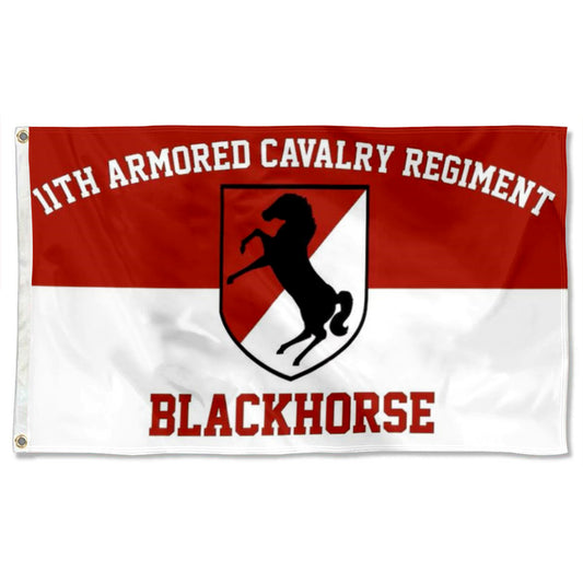 Fyon 11th Armored Calvary Regiment Flag Banner Blackhorse Indoor and outdoor banner