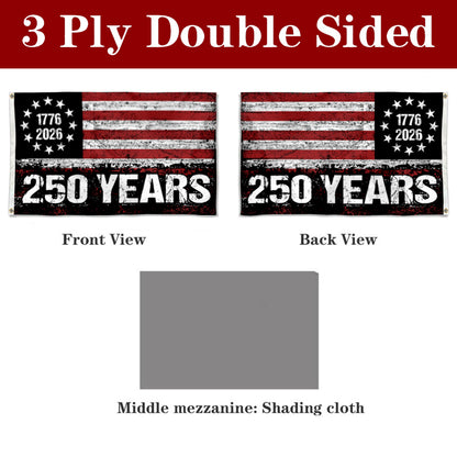 Fyon 1776-2026 250 Years Flag Banner
