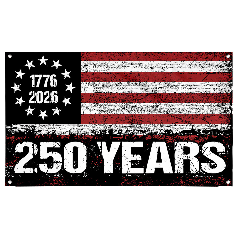 Fyon 1776-2026 250 Years Flag Banner