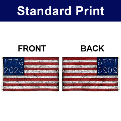 Fyon US 1776-2026 Retro Stripes Flag Banner