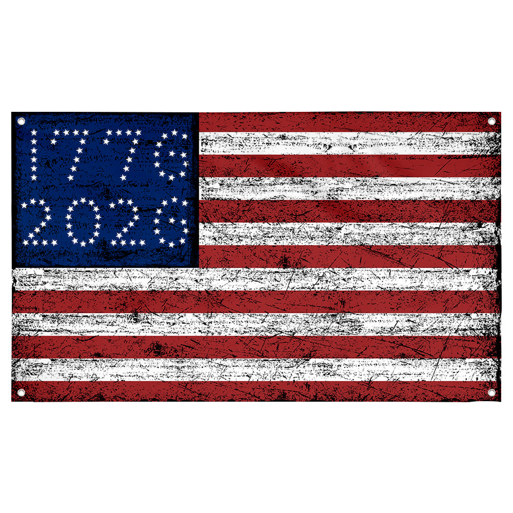 Fyon US 1776-2026 Retro Stripes Flag Banner