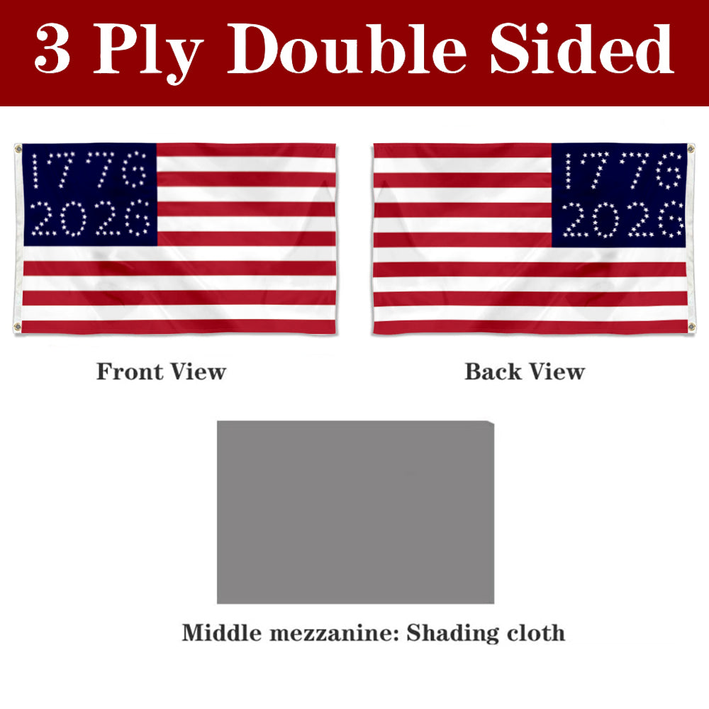 Fyon The United States USA 1776-2026 Anniversary Flag Banner
