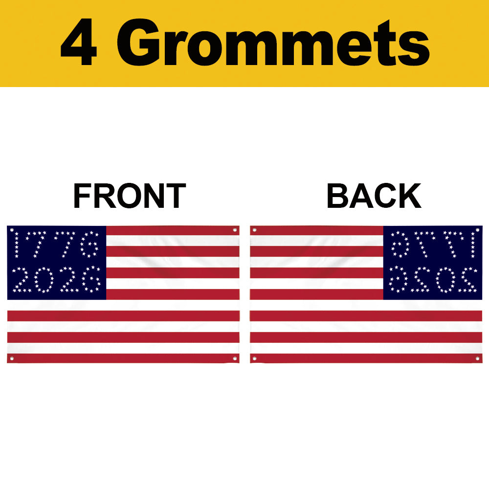 Fyon The United States USA 1776-2026 Anniversary Flag Banner