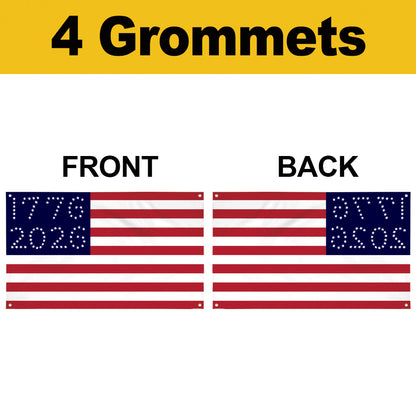 Fyon The United States USA 1776-2026 Anniversary Flag Banner
