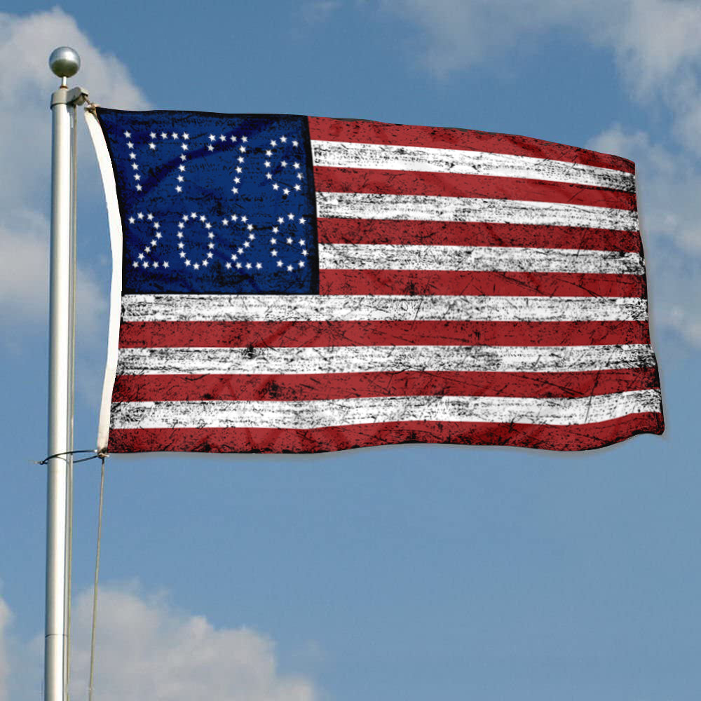 Fyon US 1776-2026 Retro Stripes Flag Banner