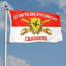 Fyon 1st Battalion 12th Cavalry Flag Banner Chargers Indoor and outdoor banner