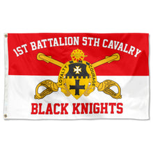 Fyon 1st Battalion 5th Cavalry Flag Black Knights Banner  Indoor and outdoor banner