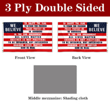 Fyon Double-sided 2024 We Believe US Flag Banner